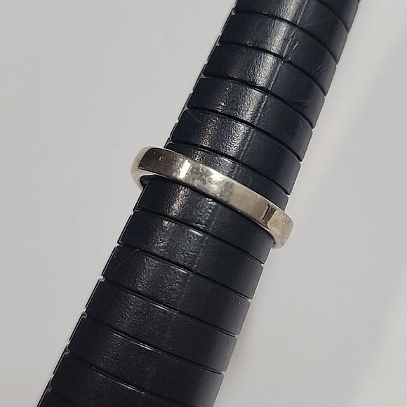 LUCAS LAMETH LUC Sterling Silver Vintage Real Pearl Heart Cage Ring - Picture 2 of 3